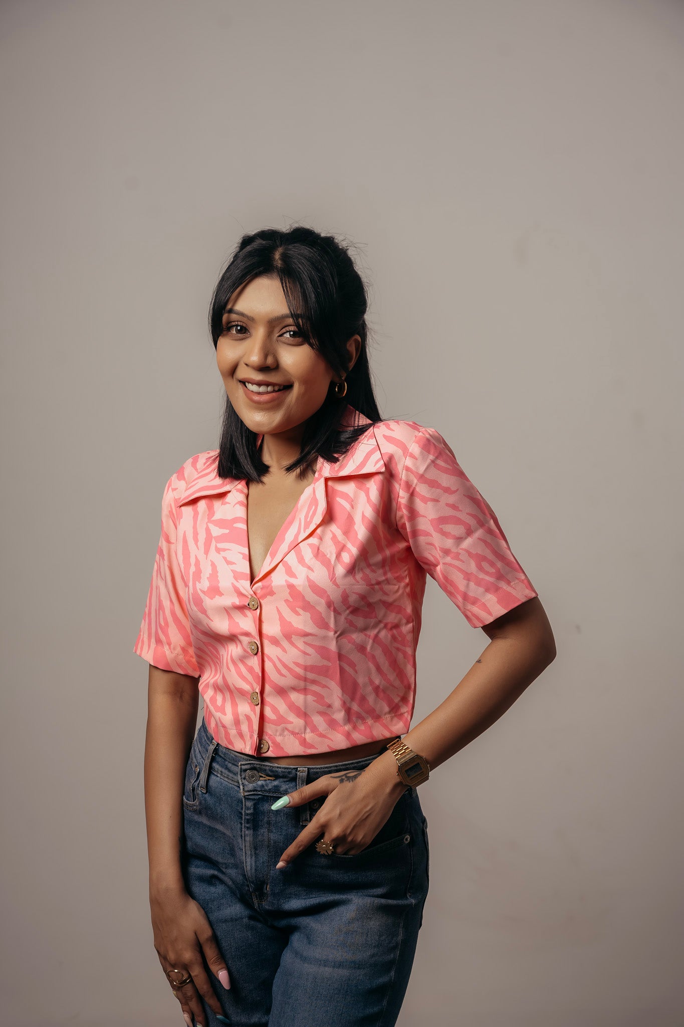 Joyara Candy Wave Crop Top