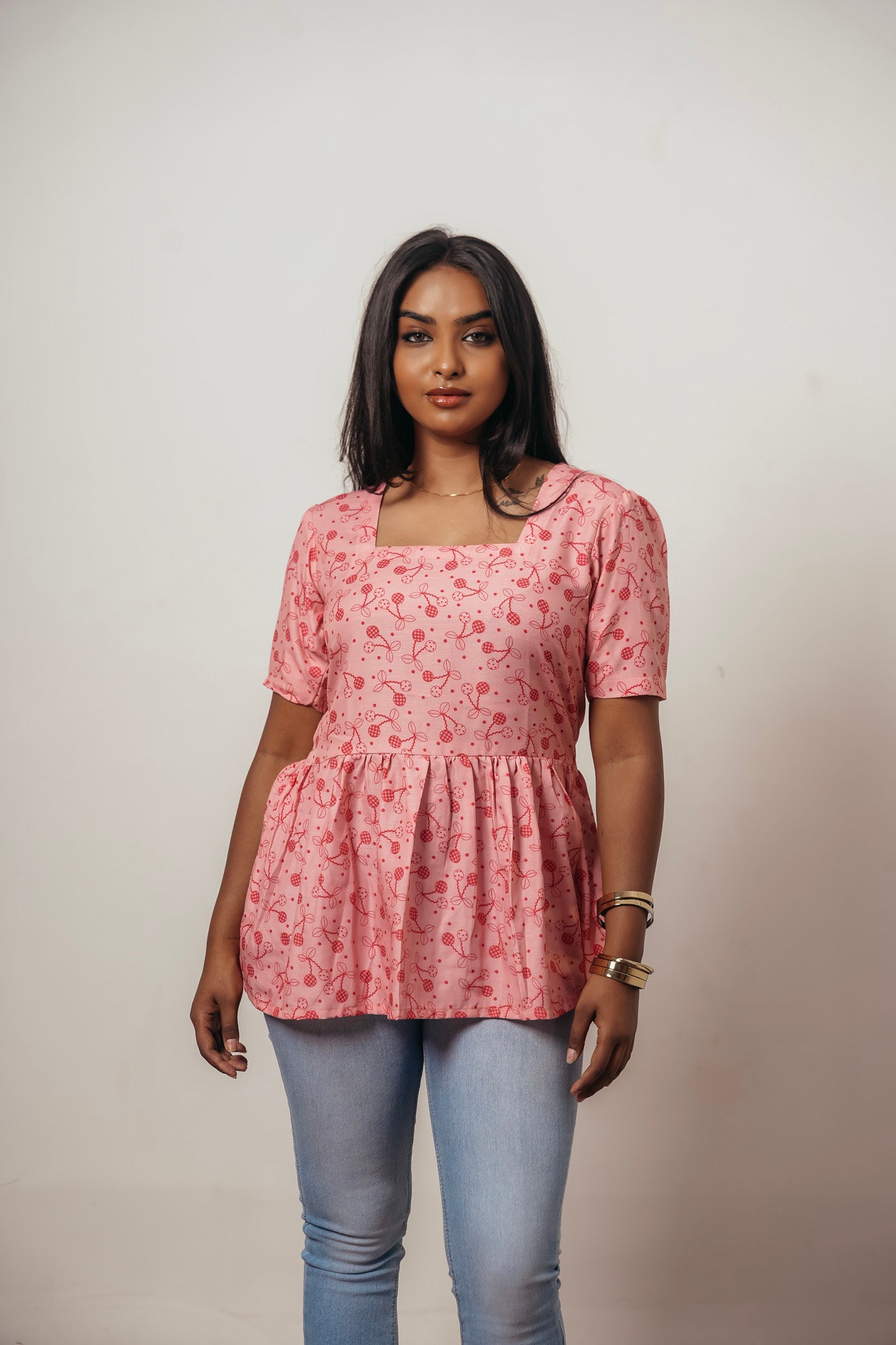 Joyara Cherry Bliss Peplum Top