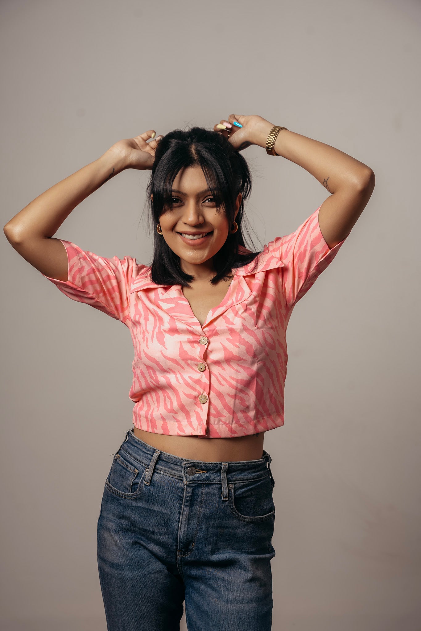 Joyara Candy Wave Crop Top