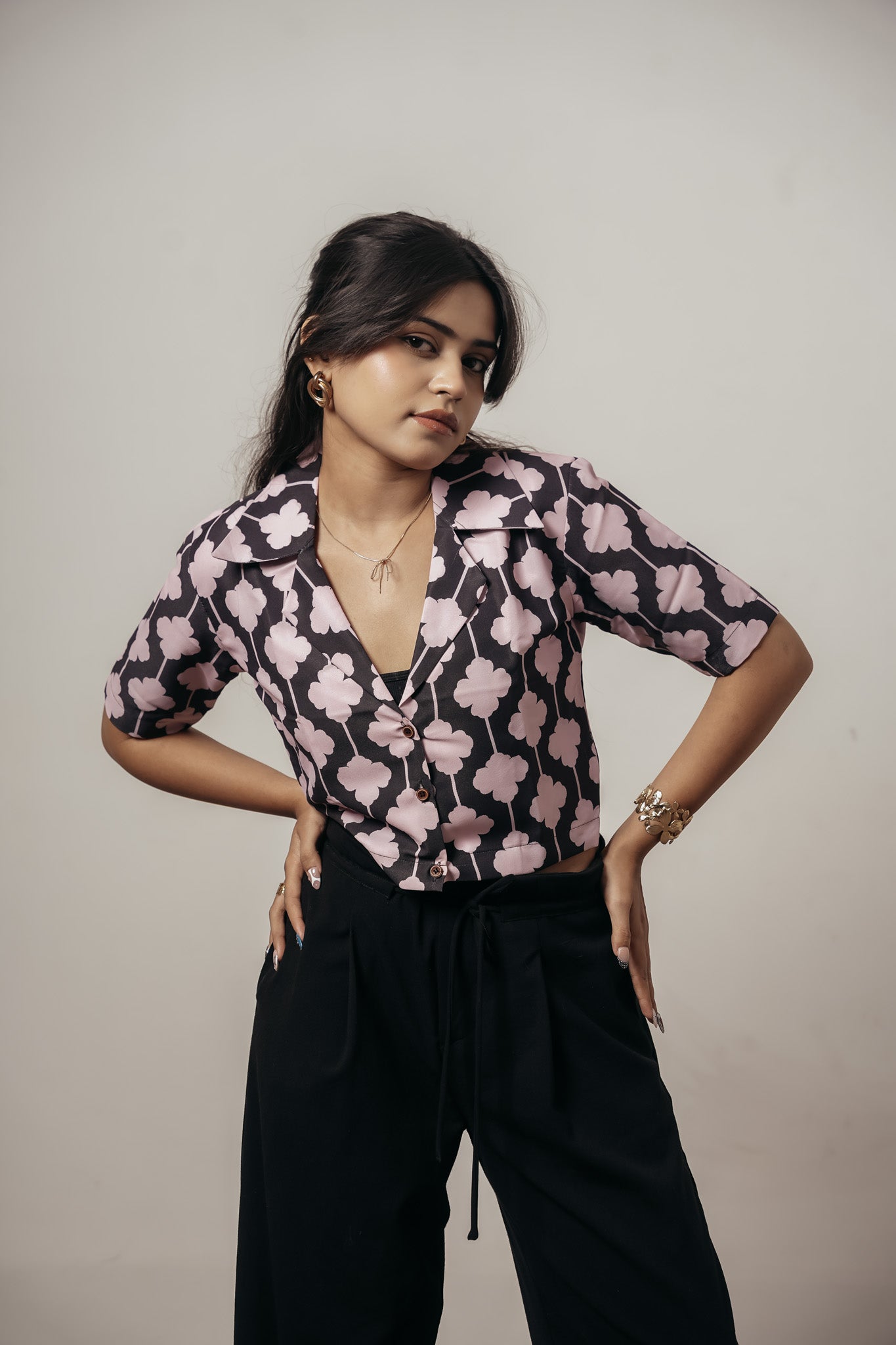 Joyara Blush Bloom Crop Top