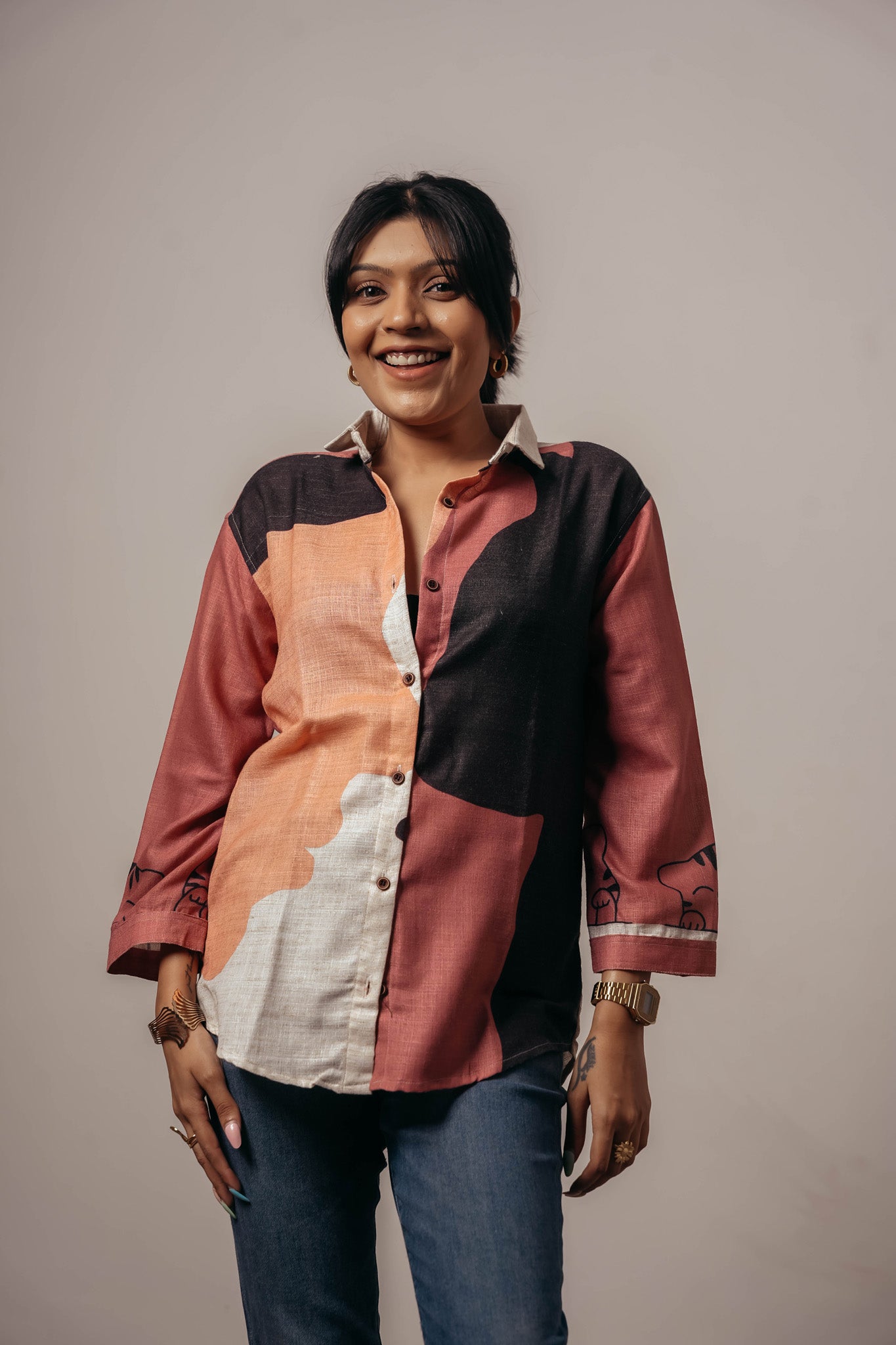 Joyara Urban Muse Shirt 🧡🖤✨
