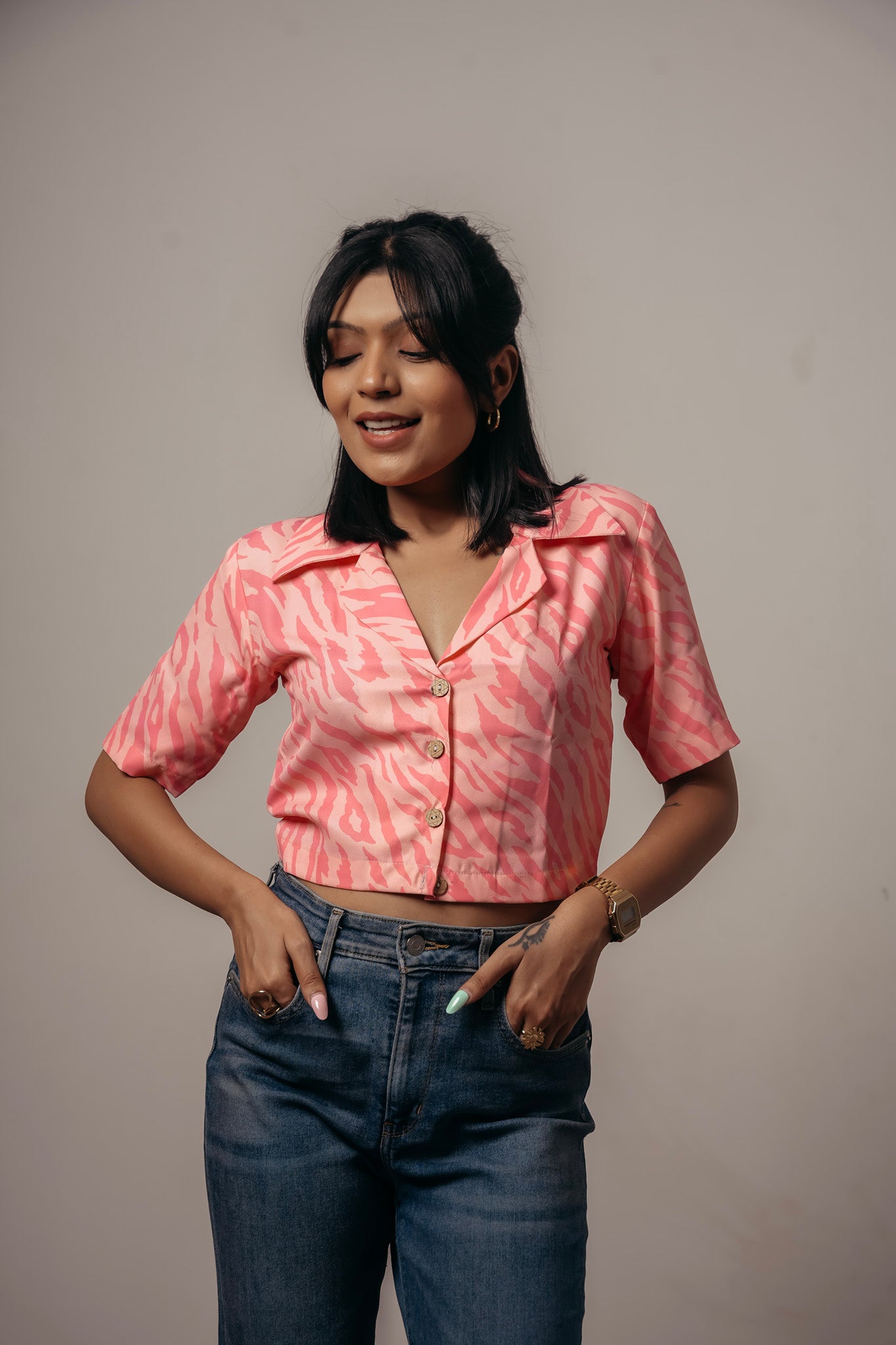 Joyara Candy Wave Crop Top