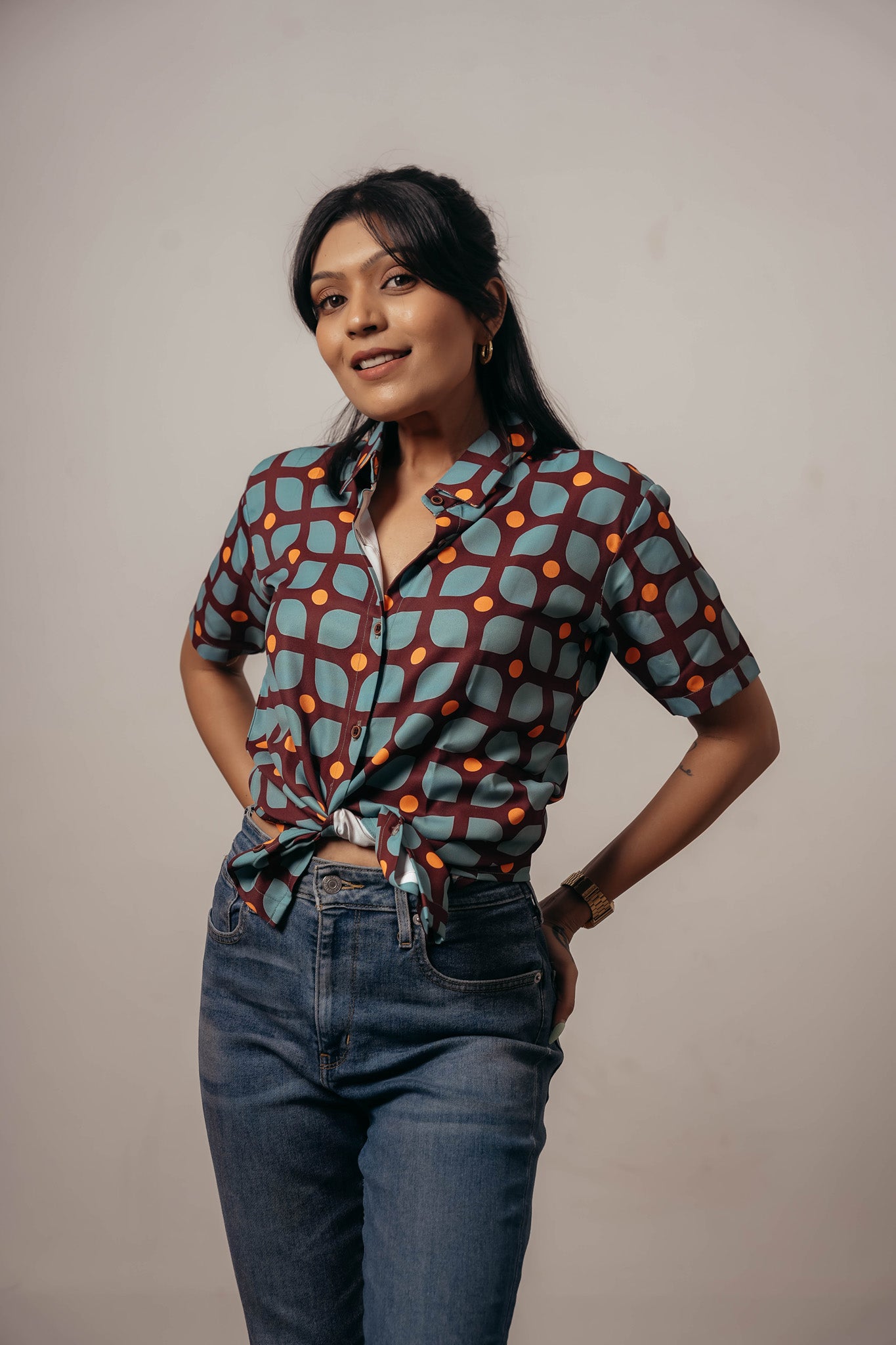 Joyara Retro Pop Shirt 💙🧡✨