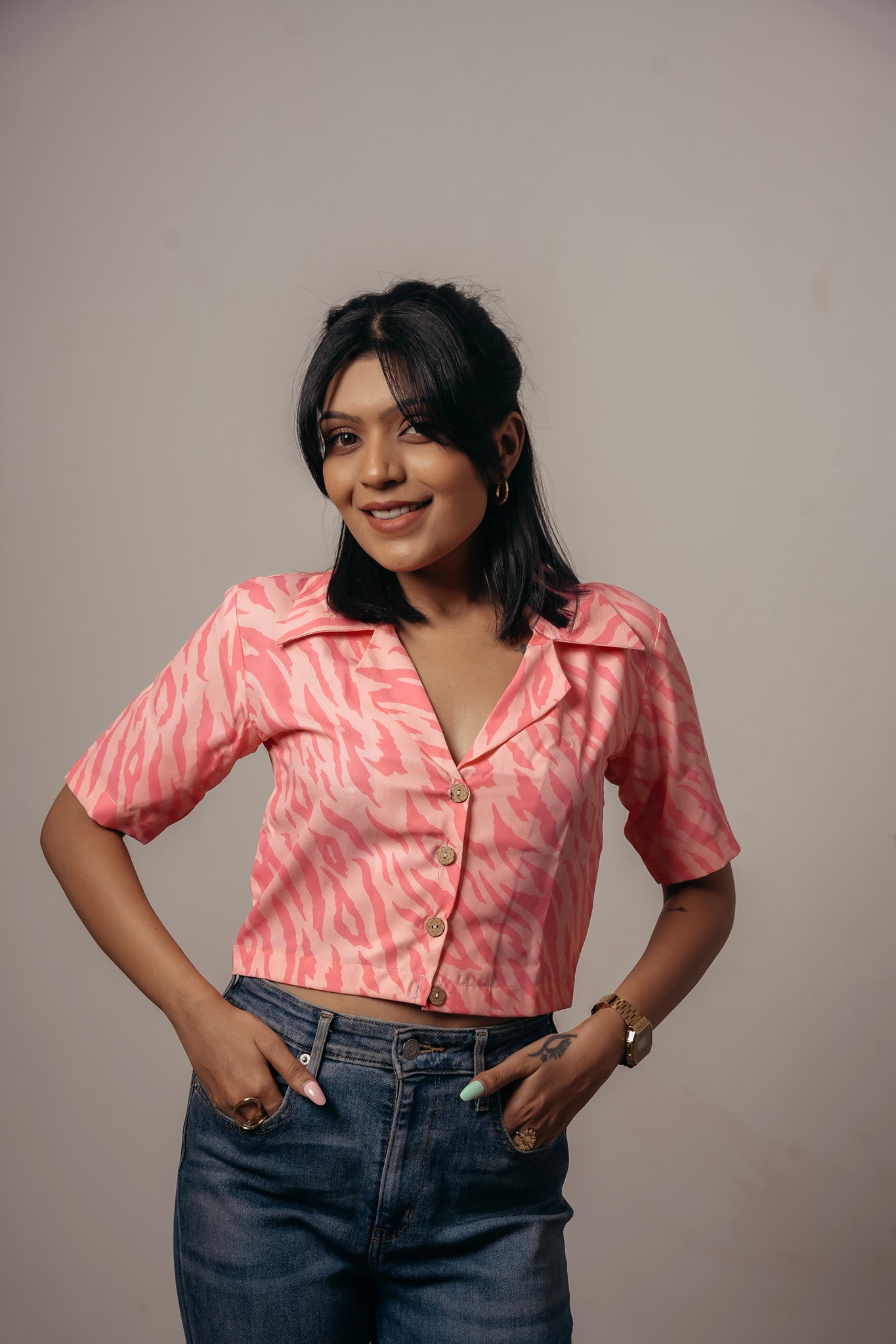 Joyara Candy Wave Crop Top