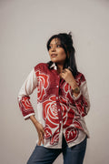 ✨ Joyara Crimson Bloom Shirt ✨
