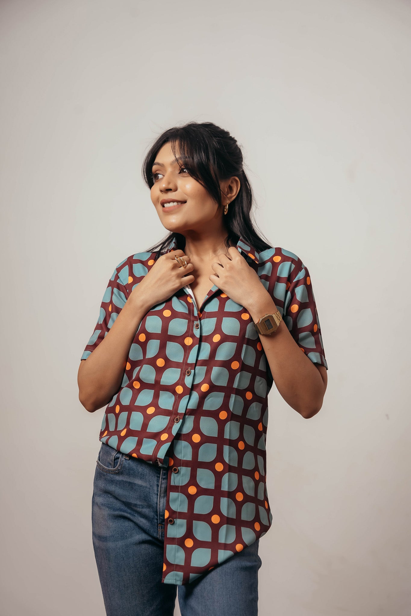 Joyara Retro Pop Shirt 💙🧡✨