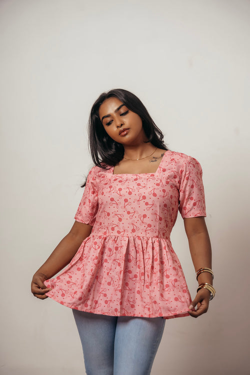 Joyara Cherry Bliss Peplum Top