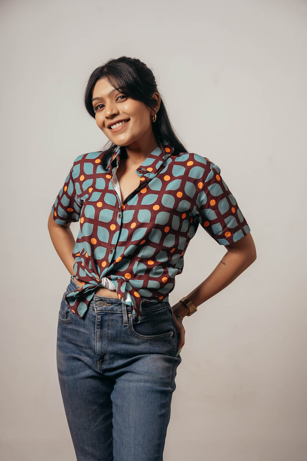 Joyara Retro Pop Shirt 💙🧡✨