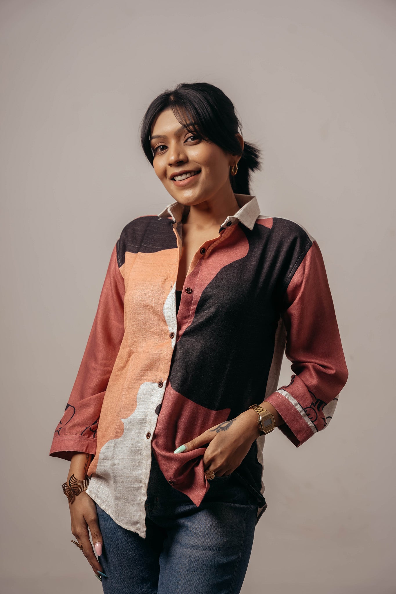 Joyara Urban Muse Shirt 🧡🖤✨