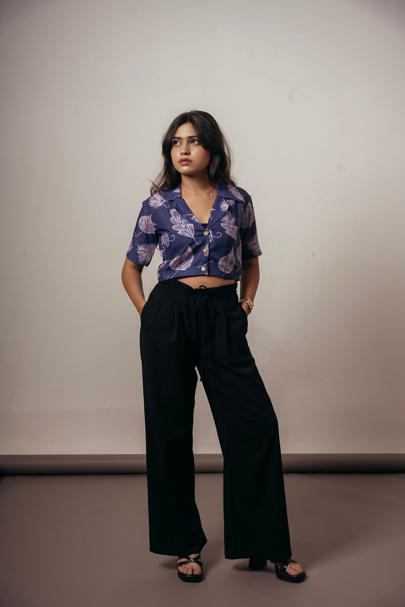 Joyara Printed Crop Top