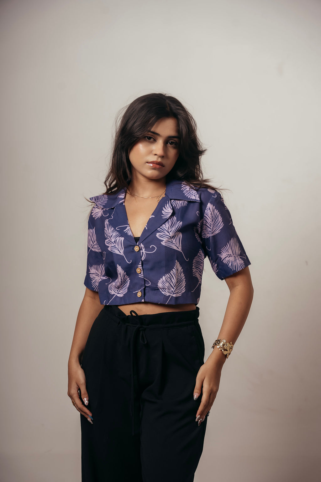 Joyara Printed Crop Top