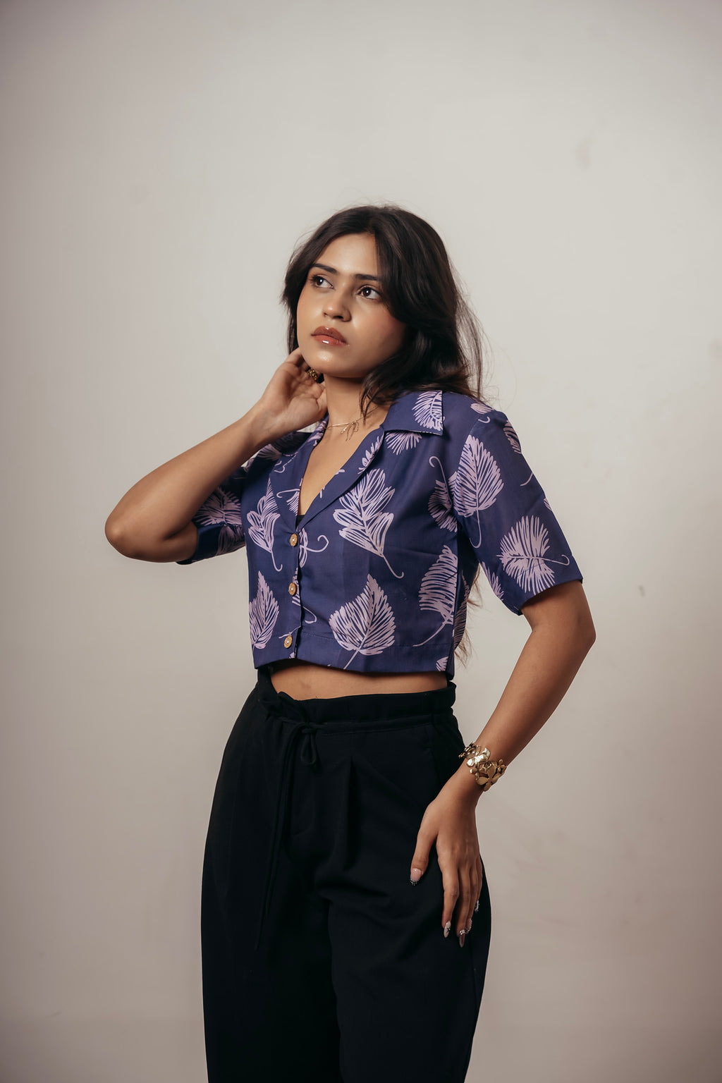Joyara Printed Crop Top